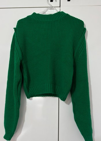 Yeşil Kadın Triko Kazak - Görsel 2