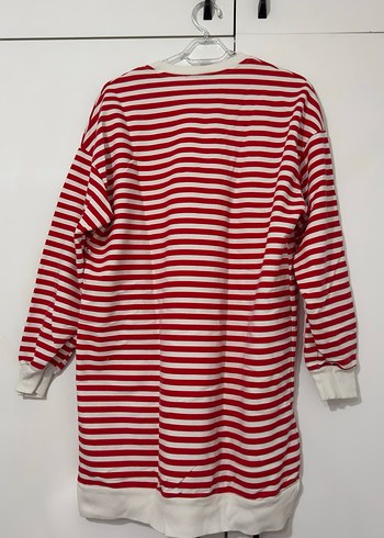 Kadın Kırmızı Çizgili Tunik - Görsel 3