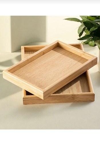 2li Ahşap Tepsi - Görsel 2