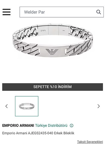 Emporio Armani Erkek Bileklik - Görsel 9