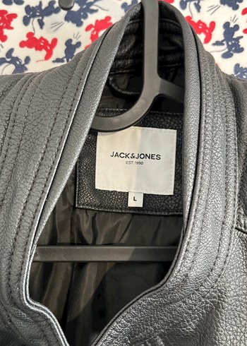 Erkek Siyah Deri Biker Ceket - Görsel 5