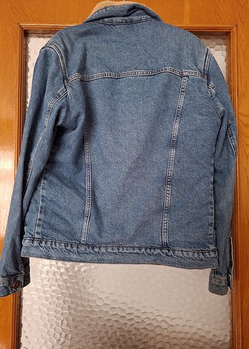 Düğmeli, Bol Kesim Erkek Kot Ceket - Görsel 4