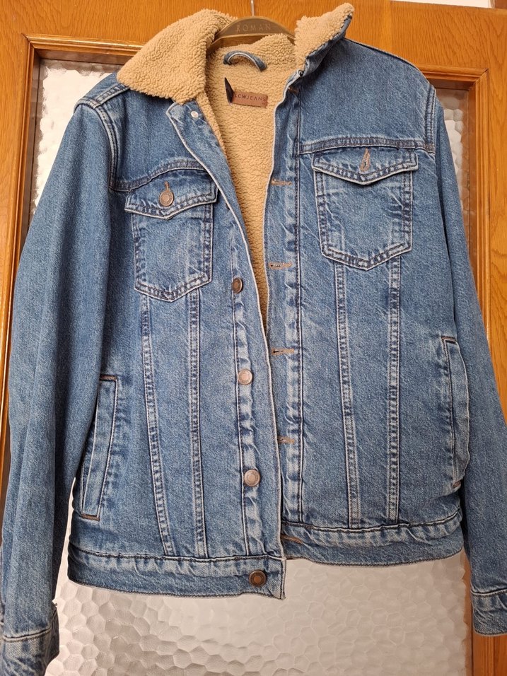 Düğmeli, Bol Kesim Erkek Kot Ceket - Görsel 3