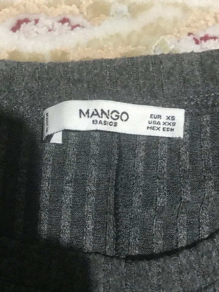 Gri Uzun Kollu Örme  Elbise - Görsel 2