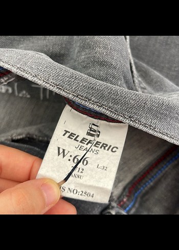 Gri Regular Fit Denim Erkek BATTAL Pantolon - Görsel 6