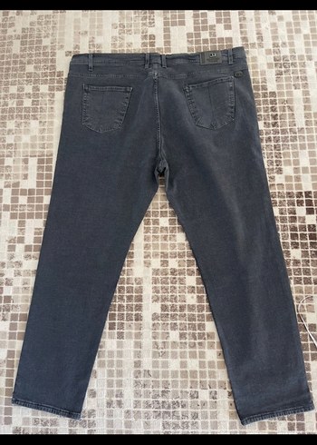Gri Regular Fit Denim Erkek BATTAL Pantolon - Görsel 3
