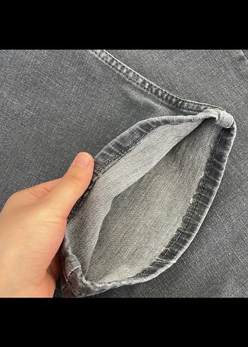 Gri Regular Fit Denim Erkek BATTAL Pantolon - Görsel 7