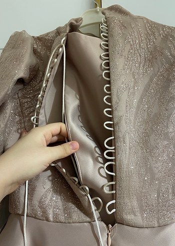 Pudra Kadın  Abiye Elbise - Görsel 4