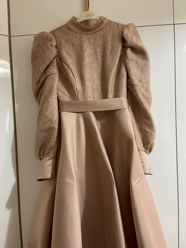 Pudra Kadın  Abiye Elbise - Görsel 2