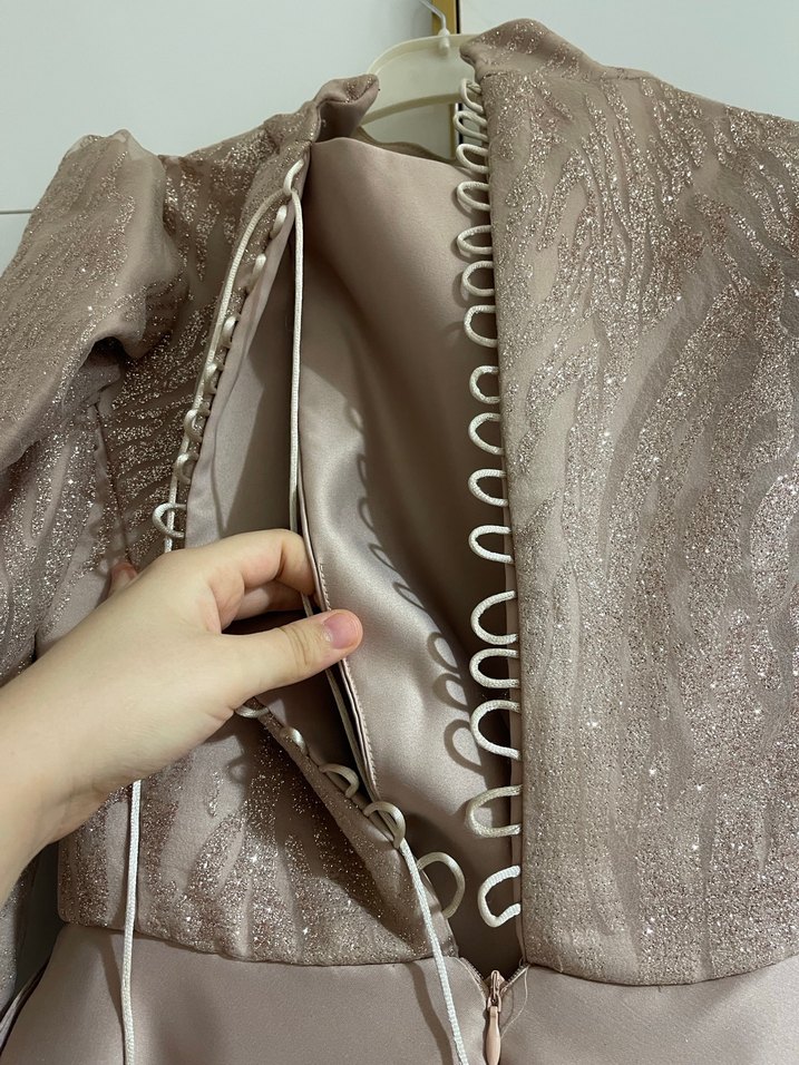 Pudra Kadın  Abiye Elbise - Görsel 4