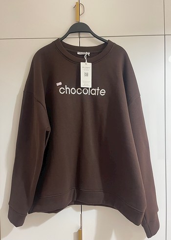 Kahverengi sweat - Görsel 5