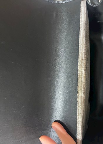 Tokalı Siyah Deri Kadın Çanta - Görsel 12