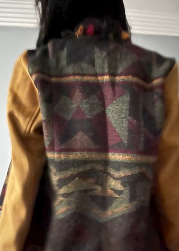 Kahverengi Bohem Kadın Ceket - Görsel 2