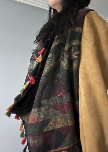 Kahverengi Bohem Kadın Ceket - Görsel 8