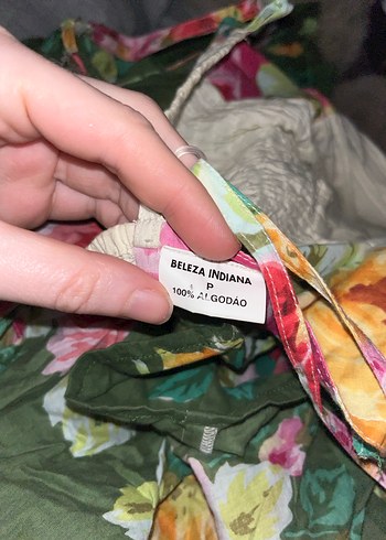 Beleza Indiana Çok Renkli Bohem Elbise - Görsel 2