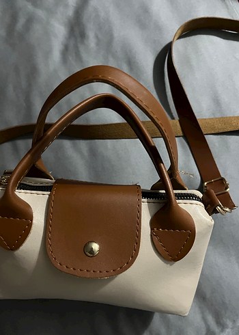 Bej Deri Kadın Çanta - Görsel 7