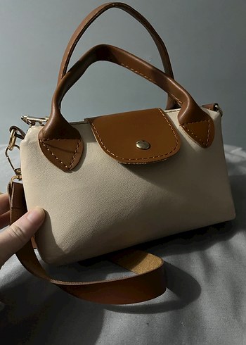 Bej Deri Kadın Çanta - Görsel 4