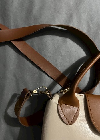 Bej Deri Kadın Çanta - Görsel 2