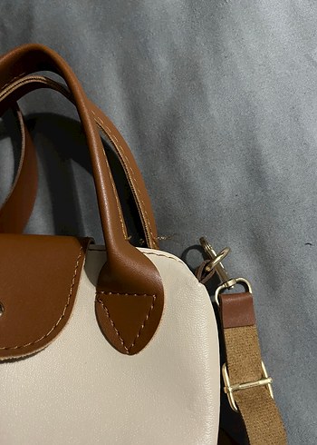 Bej Deri Kadın Çanta - Görsel 6