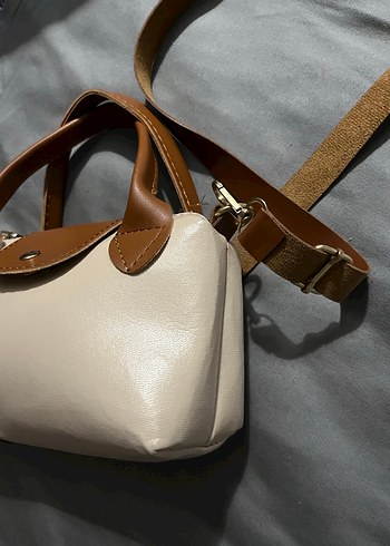 Bej Deri Kadın Çanta - Görsel 3