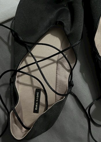 Zara Siyah Süet Stiletto Topuklu Kadın Ayakkabı - Görsel 3