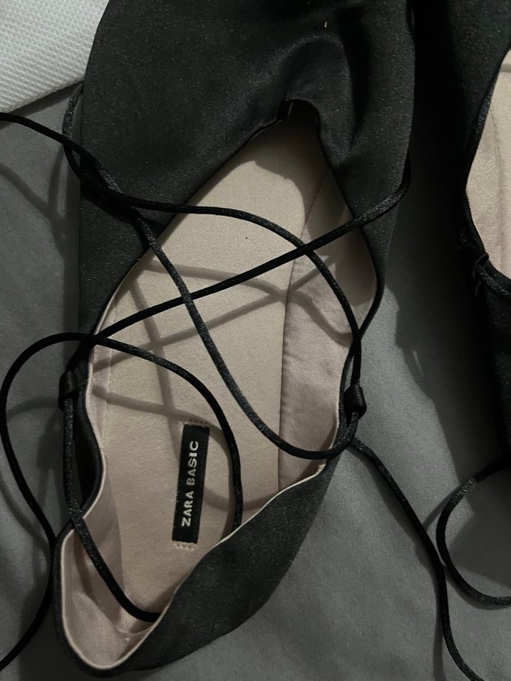 Zara Siyah Süet Stiletto Topuklu Kadın Ayakkabı - Görsel 3