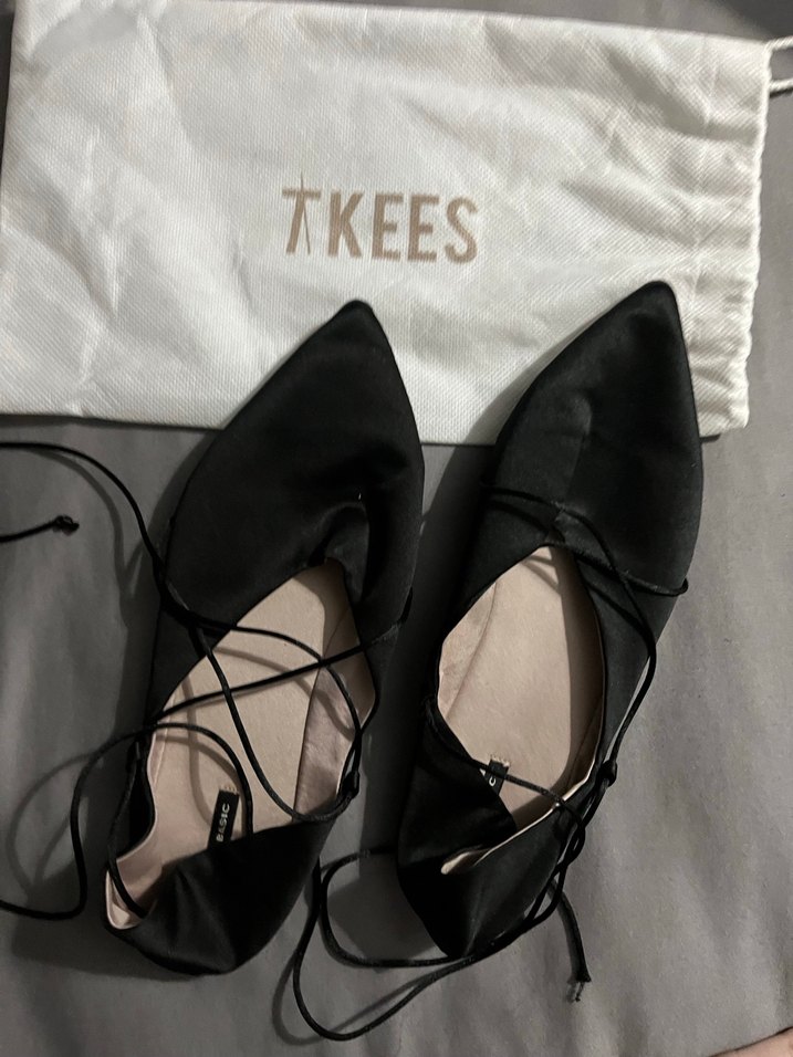 Zara Siyah Süet Stiletto Topuklu Kadın Ayakkabı - Görsel 2