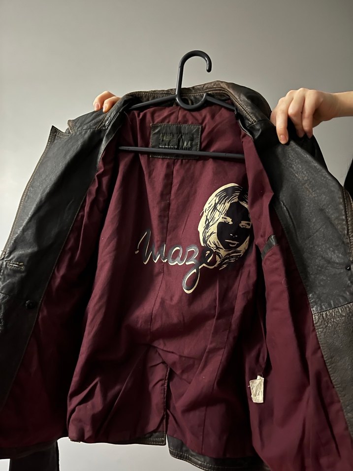 Bordo Grunge Punk Erkek Rozeti - Görsel 5