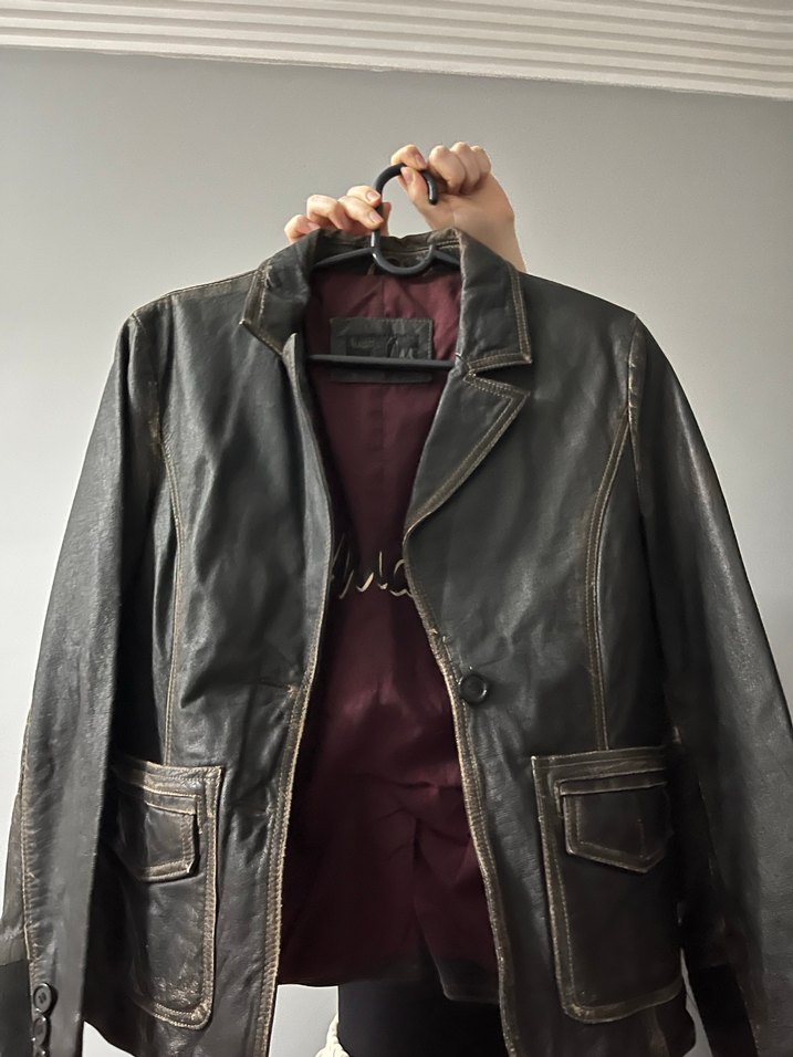 Bordo Grunge Punk Erkek Rozeti - Görsel 4