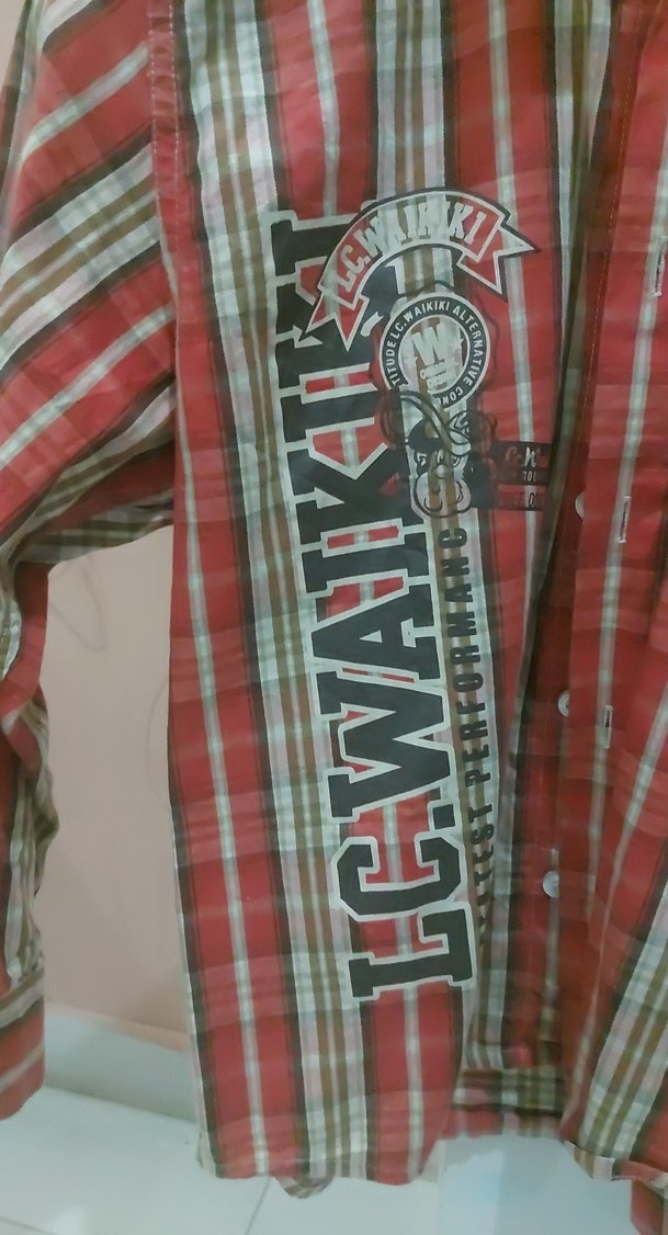 Erkek Çocuk Kırmızı Uzun Kollu Kareli Gömlek - Görsel 3