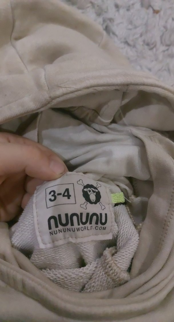 Kapüşonlu Kolsuz Bej Sweatshirt - Görsel 4