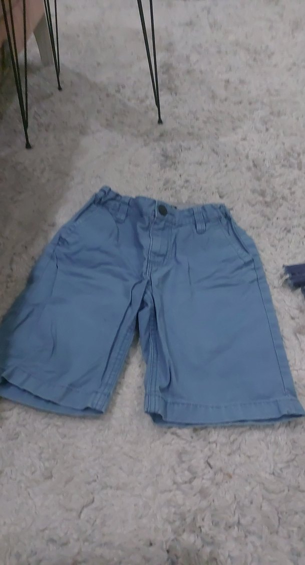 Erkek Çocuk Mavi Bol Kesim Denim Şort - Görsel 2