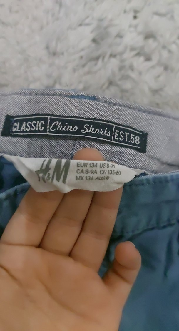 Erkek Çocuk Mavi Bol Kesim Denim Şort - Görsel 3