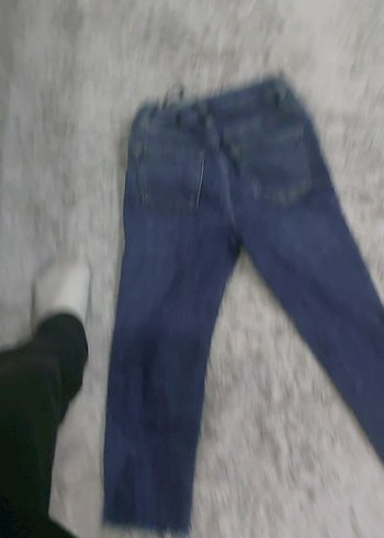 lacivert  Erkek Çocuk Bol Kesim Denim Pantolon - Görsel 3