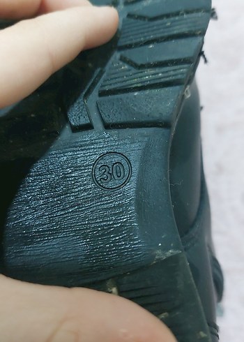 Siyah Deri Erkek Çocuk Goth Bot - Görsel 4