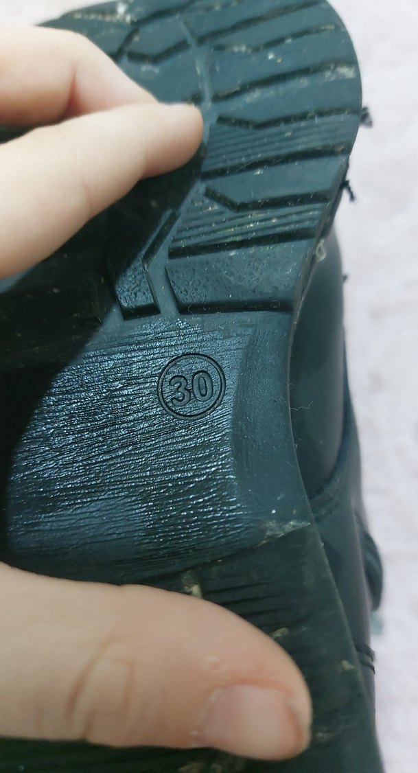 Siyah Deri Erkek Çocuk Goth Bot - Görsel 4