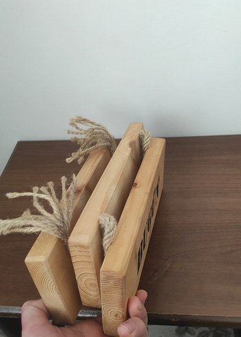 Üç Parçalı Ahşap Duvar Süsü - Görsel 5