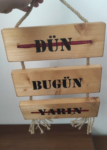 Üç Parçalı Ahşap Duvar Süsü - Görsel 2