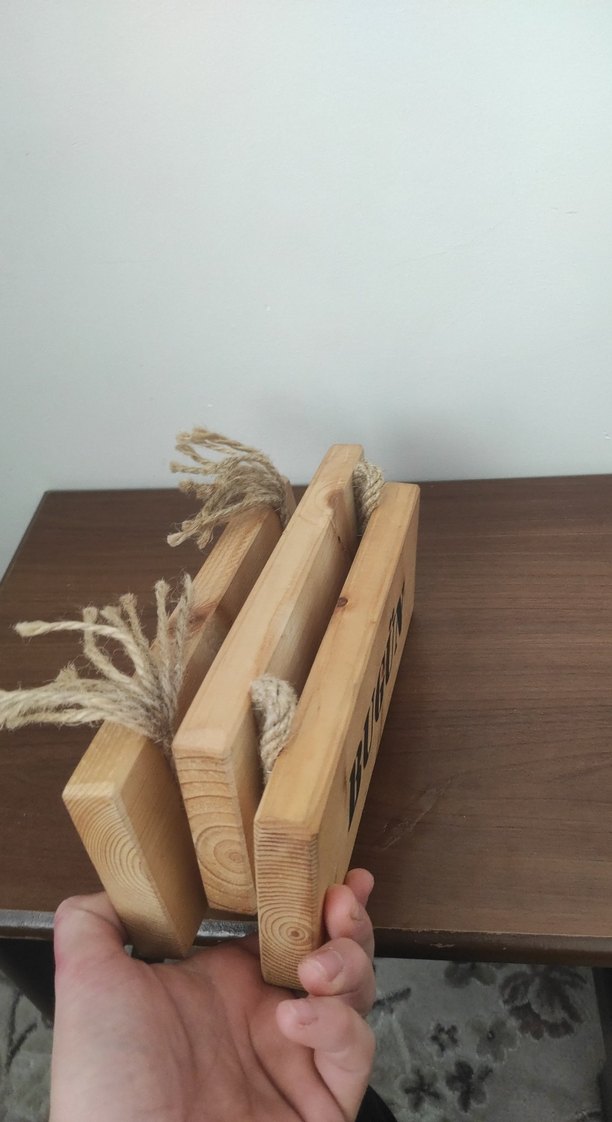 Üç Parçalı Ahşap Duvar Süsü - Görsel 5