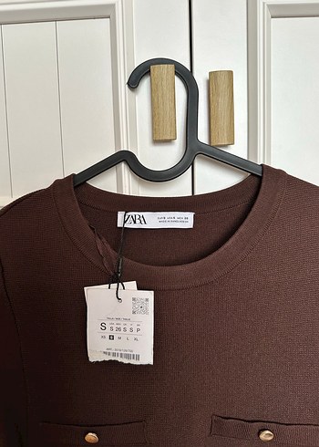 Düğmeli Kahverengi Midi Triko Elbise - Görsel 2