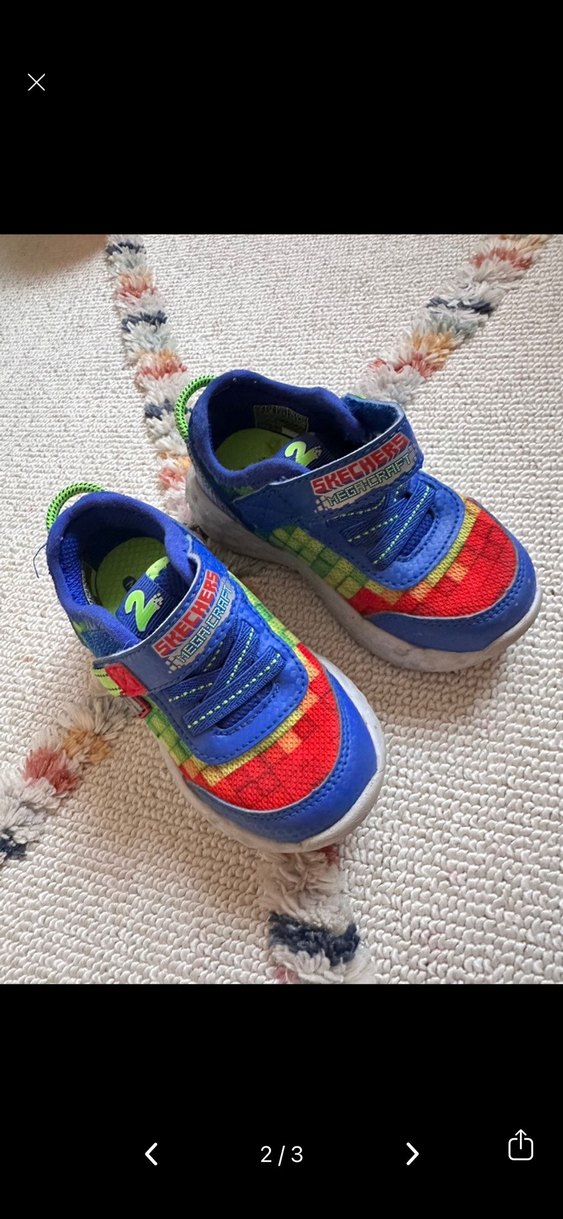 Çok Renkli Erkek Çocuk Spor Ayakkabı Velcro - Görsel 2