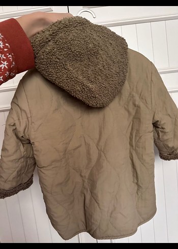 Düğmeli Kahverengi Erkek Çocuk Mont - Görsel 3