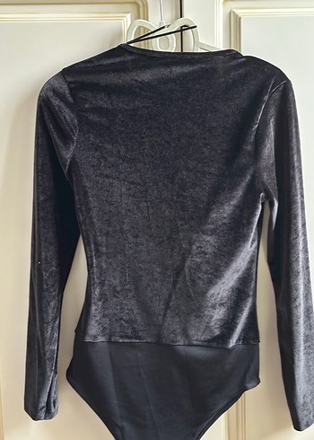 Drapeli Siyah V Yaka Kadın Bluz Zara - Görsel 2