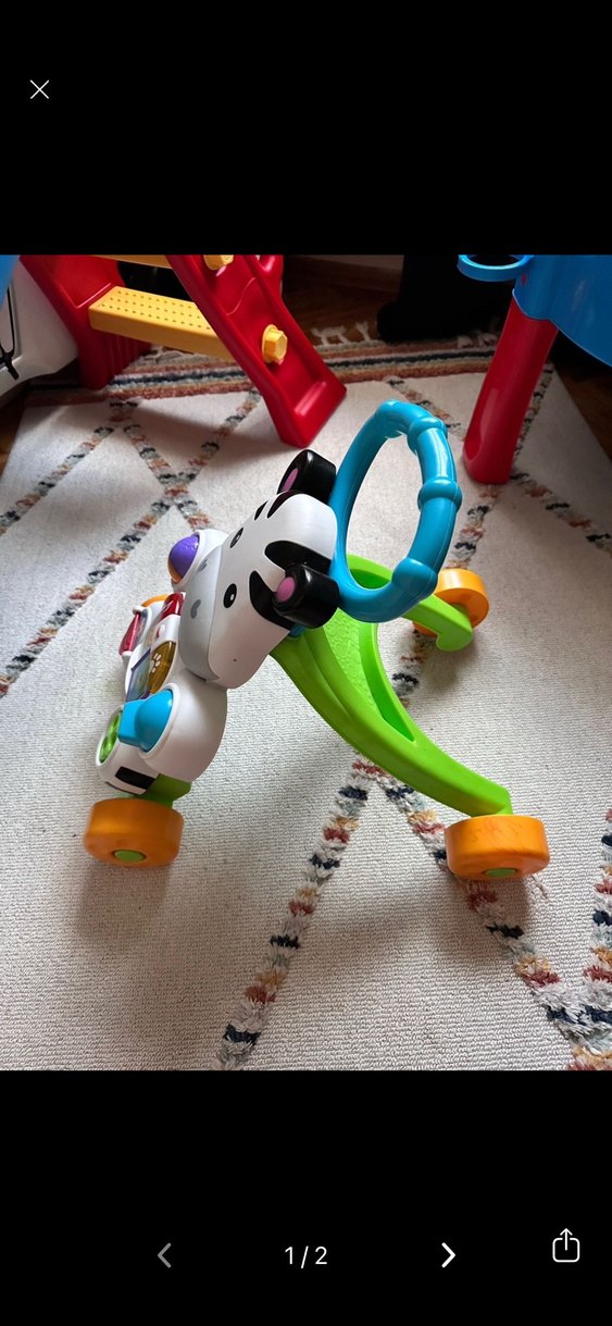 Renkli Zebra Desenli Yürüyüş Yardımcısı - Görsel 2