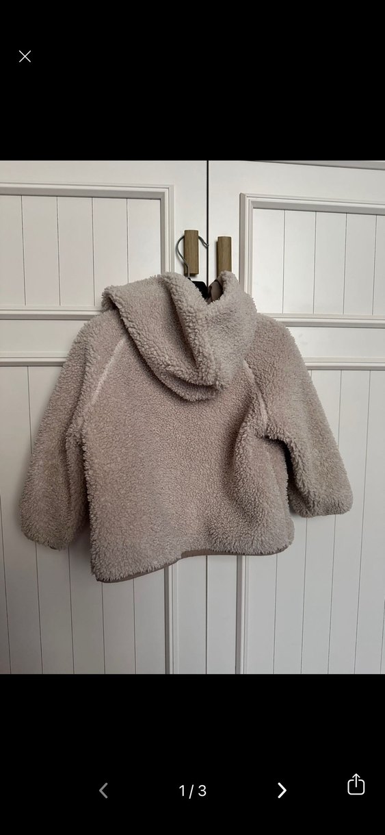 Bej Peluş Erkek Çocuk Mont - Görsel 3