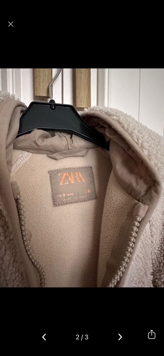 Bej Peluş Erkek Çocuk Mont - Görsel 2