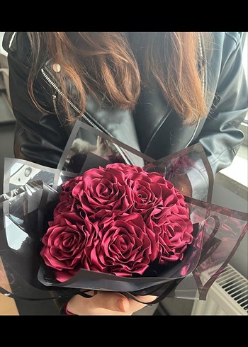 Bordo Gül Buketi - Görsel 2