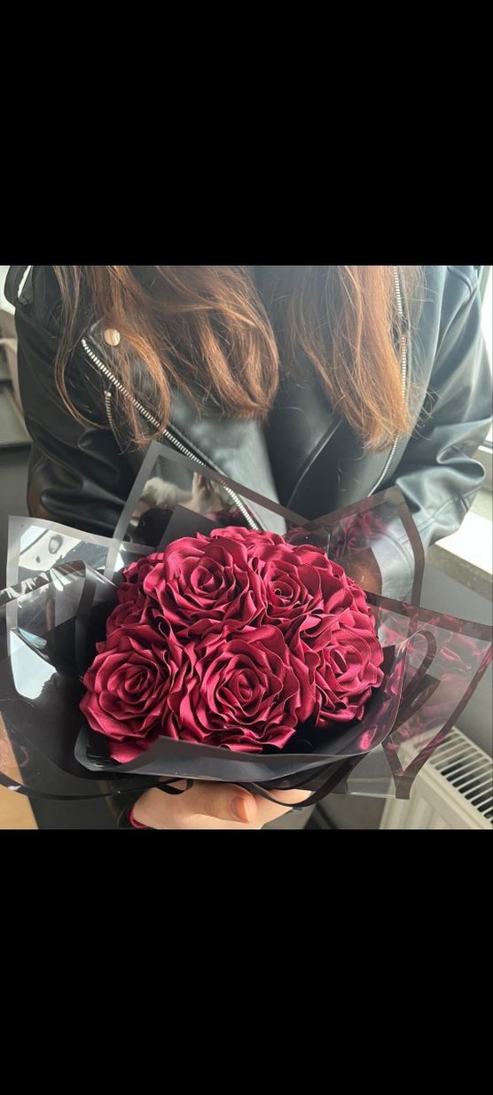 Bordo Gül Buketi - Görsel 2