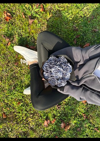 Antrasit  saten kurdaleli gül - Görsel 3