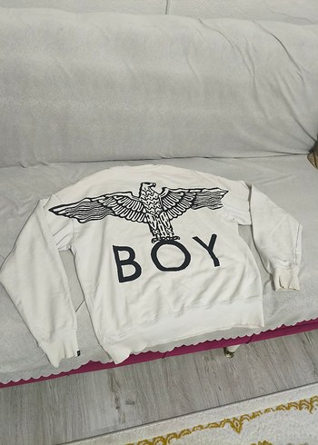 Beyaz Sweatshirt - Baskılı S - Görsel 2